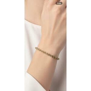 Kendra Scott Gold Tone Rope Chain Bracelet 7.75 to 8 In Modern Era